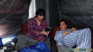 Пишна кугар наповнена карликами в трійці до закінчення