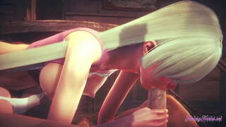 Nanatsu ora Taizai Hentai - Elizabeth nyedhot lan penetrated